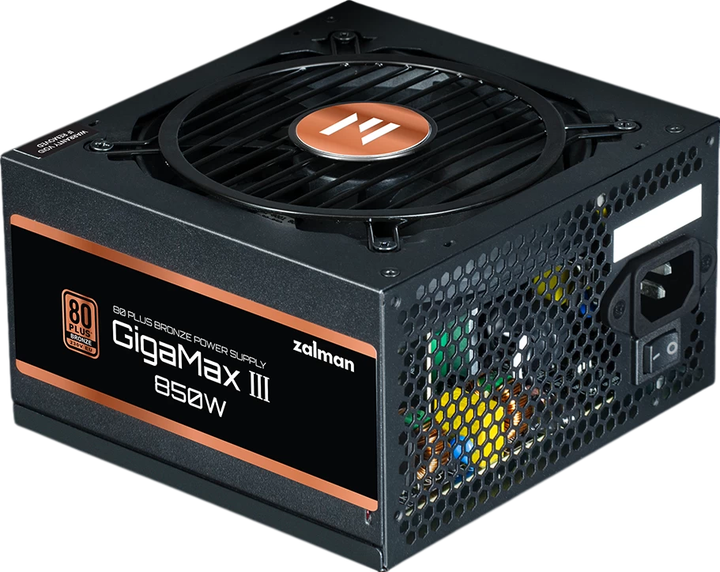 Блок живлення Zalman GigaMax III 850W 80+ Bronze (ZM850-GV3) - Фото 2 Блок живлення Zalman GigaMax III 850W 80+ Bronze (ZM850-GV3) - изображение 2