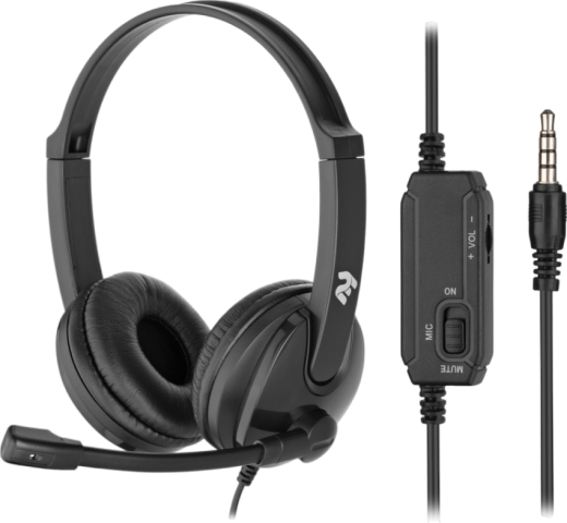 Гарнітура 2E CH12 Over-Ear USB Black (2E-CH12SU) - Фото 1 Гарнітура 2E CH12 Over-Ear USB Black (2E-CH12SU) - зображення 1