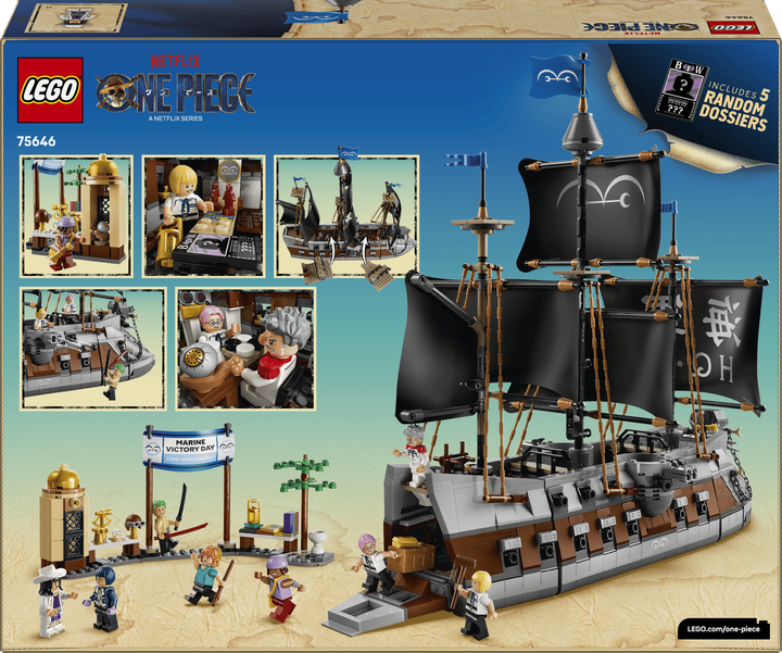 Конструктор LEGO One Piece Морський бойовий корабель Ґарпа 1705 деталей (75646) - Фото 9 Конструктор LEGO One Piece Морський бойовий корабель Ґарпа 1705 деталей (75646) - зображення 9