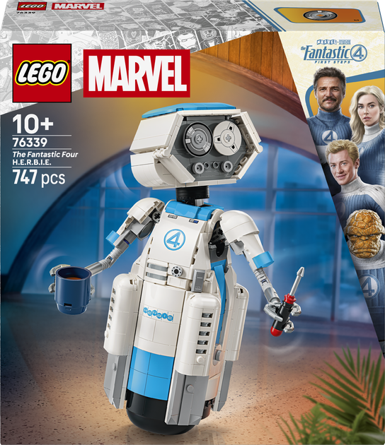 Конструктор LEGO Super Heroes Фантастична четвірка H.E.R.B.I.E. 747 деталей (76339) - Фото 1 Конструктор LEGO Super Heroes Фантастична четвірка H.E.R.B.I.E. 747 деталей (76339) - зображення 1