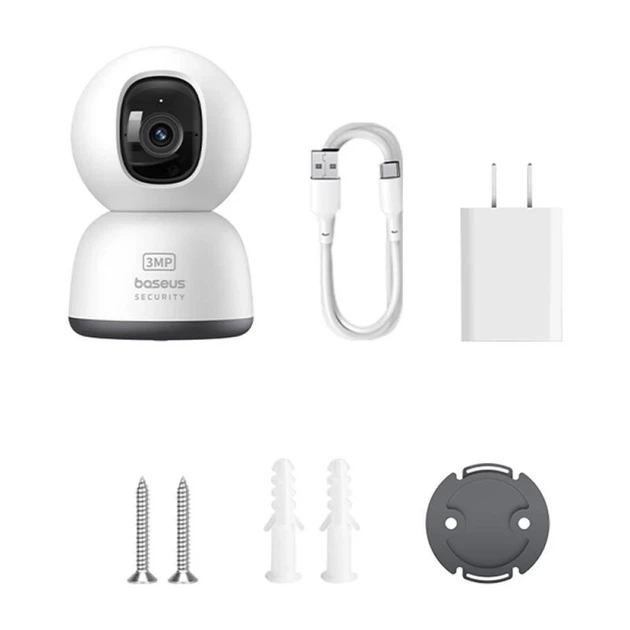 Камера видеонаблюдения Baseus P1 Lite 2K White (S0TV002132) - изображение 6