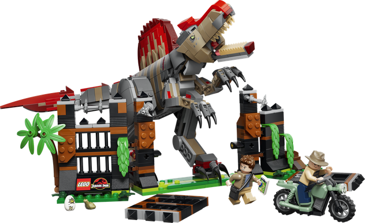 Конструктор LEGO Jurassic World Втеча спинозавра 820 деталей (77982) - Фото 2 Конструктор LEGO Jurassic World Втеча спинозавра 820 деталей (77982) - зображення 2
