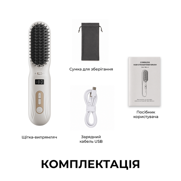 Щетка-выпрямитель Dreame Silky White (AA02A-WH) - Фото 10 Щетка-выпрямитель Dreame Silky White (AA02A-WH) - изображение 10