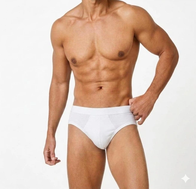 Трусы брифы мужские Livergy LYCRA® 1 шт, размер XL белые - изображение 2