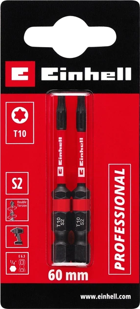 Zestaw bitów skrętnych Einhell T10 2 szt (49132150) - Zdjęcie 1 Zestaw bitów skrętnych Einhell T10 2 szt (49132150) - obraz 1