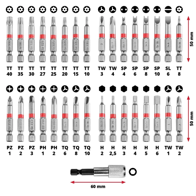 Zestaw bitów Einhell M‑Case 33 szt (49118903) - Zdjęcie 3 Zestaw bitów Einhell M‑Case 33 szt (49118903) - obraz 3