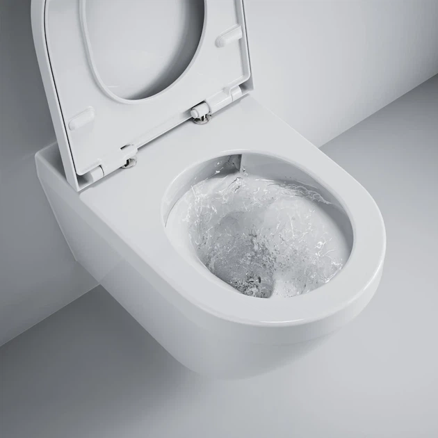 Инсталляция Grohe Rapid SL Solido 38971000 + панель смыва Skate Cosmopolitan 38732000 хром + унитаз подвесной Euro Ceramic 102509SH00 Rimless Tornado с сиденьем Soft Close дюропласт (SET509SH971) - Фото 9 Инсталляция Grohe Rapid SL Solido 38971000 + панель смыва Skate Cosmopolitan 38732000 хром + унитаз подвесной Euro Ceramic 102509SH00 Rimless Tornado с сиденьем Soft Close дюропласт (SET509SH971) - изображение 9