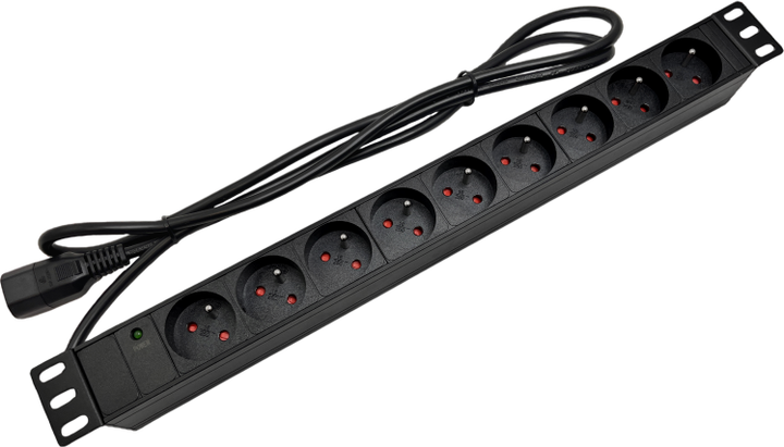 Подовжувач Alantec 19", socket 9 x CEE 7/5 plug IEC320 C20 (PZ09UC20) - Фото 1 Подовжувач Alantec 19", socket 9 x CEE 7/5 plug IEC320 C20 (PZ09UC20) - зображення 1