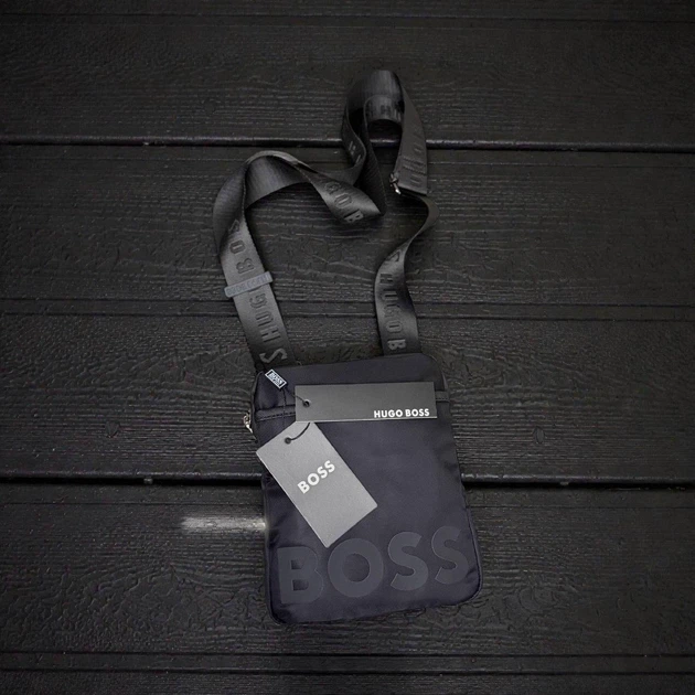 Чоловіча сумка Hugo Boss чорна BL2531 - Фото 2 Чоловіча сумка Hugo Boss чорна BL2531 - зображення 2