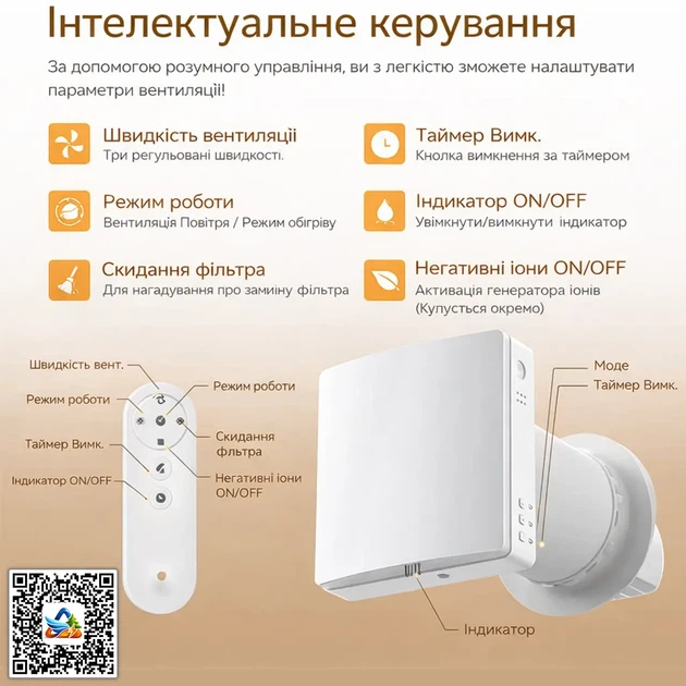 Побутовий рекуператор повітря ECO Pair 1.2 WiFi з датчиками CO2 та вологості - Фото 2 Побутовий рекуператор повітря ECO Pair 1.2 WiFi з датчиками CO2 та вологості - зображення 2