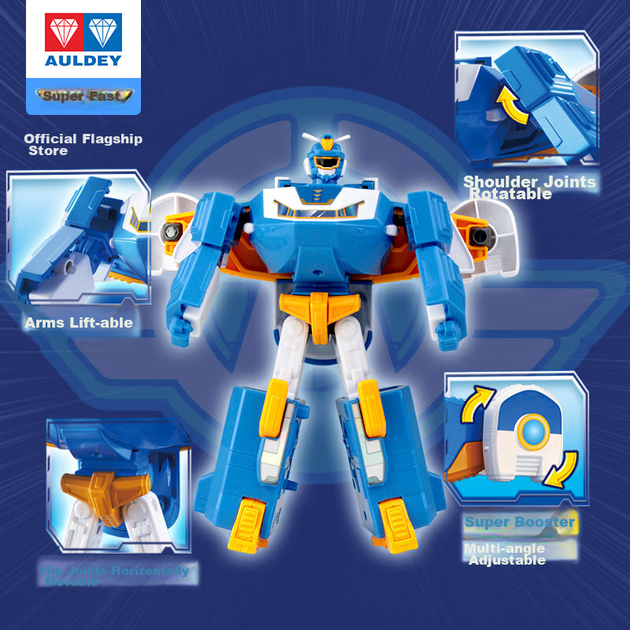 Игрушка AULDEY Super Wings Scene Super Ship Robot — детский подарок на день рождения для мальчиков и девочек, артикул 760288. - изображение 5