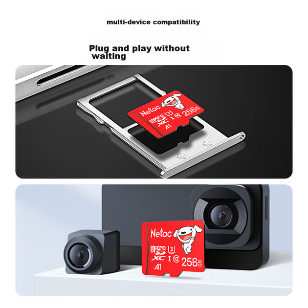 Карта памяти Netac MicroSDXC 256GB Class 10 UHS-I U3 - Фото 4 Карта памяти Netac MicroSDXC 256GB Class 10 UHS-I U3 - изображение 4