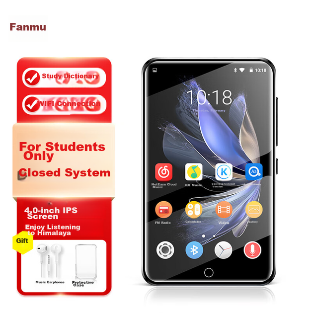 Плеєр Fanmu BF12 MP3/MP4/MP5 Bluetooth Wi-Fi для навчання - зображення 4