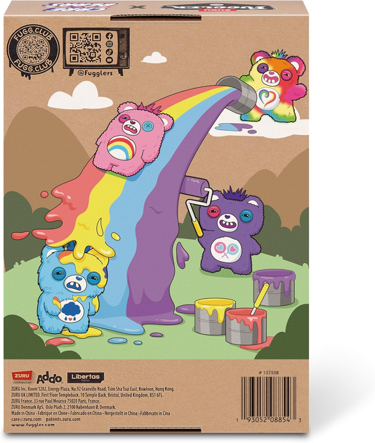 Мягкая игрушка Фугглер радужный медведь мишка с зубами ZURU Fuggler Togetherness Bear 15755B - Фото 2 Мягкая игрушка Фугглер радужный медведь мишка с зубами ZURU Fuggler Togetherness Bear 15755B - изображение 2