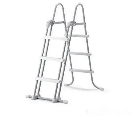 Каркасный бассейн Intex Prism Frame 305×99 см круглый 6 500 л, стальной каркас, фильтр-насос 3 785 л/ч, серый - изображение 4