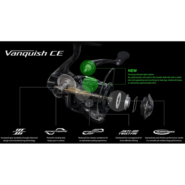Катушка Shimano Vanquish FA Competition Edition C2000S 11+1BB 5.1:1 - изображение 5