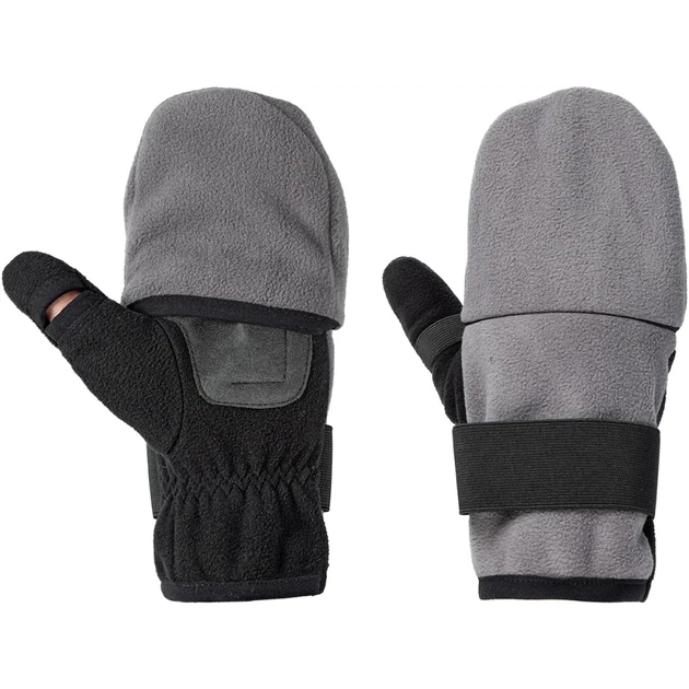 Перчатки Viking Fishing Ice Pro Gloves L (fleece) 5 cut finger+cover Grey-graphite - Фото 2 Перчатки Viking Fishing Ice Pro Gloves L (fleece) 5 cut finger+cover Grey-graphite - изображение 2