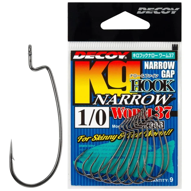 Крючок Decoy Worm37 Kg Hook Narrow #2/0 (8 шт/уп) - Фото 1 Крючок Decoy Worm37 Kg Hook Narrow #2/0 (8 шт/уп) - изображение 1
