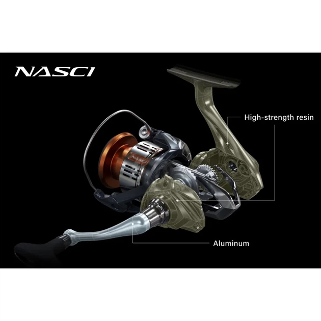 Катушка Shimano Nasci FD 1000 5+1BB 5.0:1 - Фото 5 Катушка Shimano Nasci FD 1000 5+1BB 5.0:1 - изображение 5