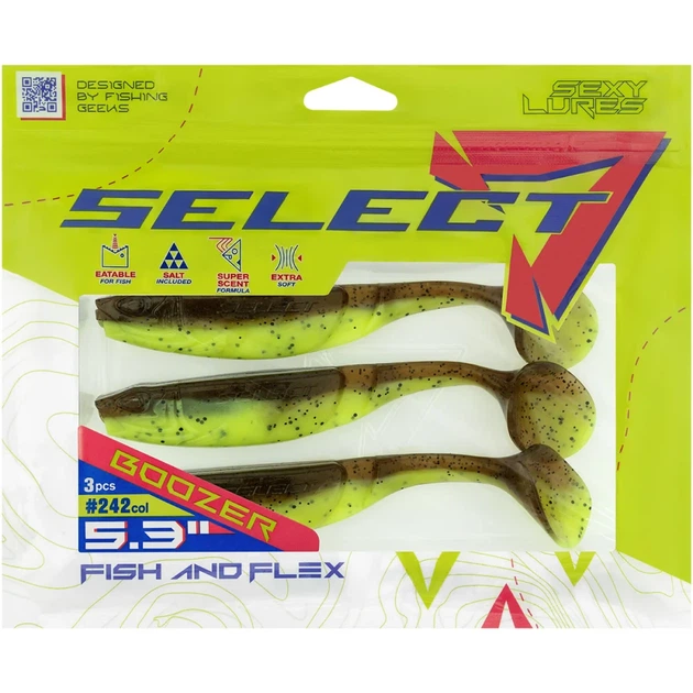 Силикон Select Boozer SE 5.3" #242 (3 шт/уп) - Фото 2 Силикон Select Boozer SE 5.3" #242 (3 шт/уп) - изображение 2