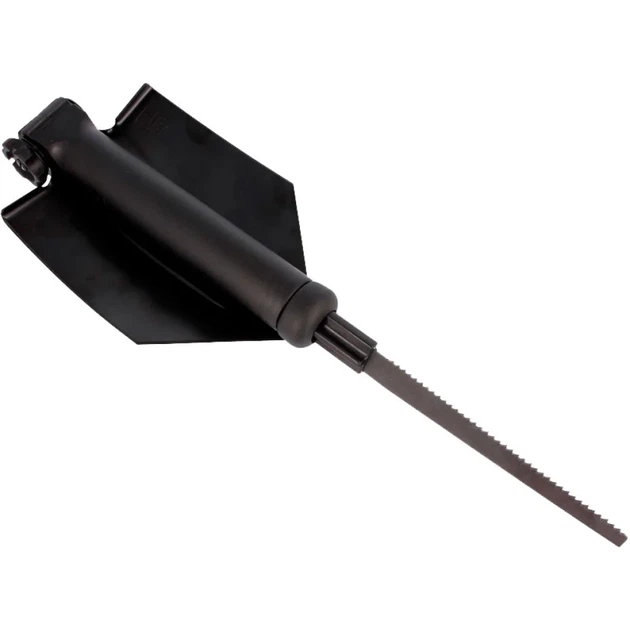 Лопата розкладна Glock Entrenching Tool з пилкою. Без чохла. Колір - чорний - зображення 3