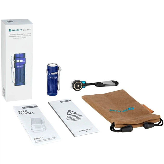 Ліхтар Olight Baton 4 Regal Blue - зображення 7
