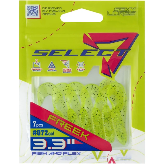 Силікон Select Freek 3.3" #072 FE (7 шт/уп) - Фото 2 Силікон Select Freek 3.3" #072 FE (7 шт/уп) - зображення 2