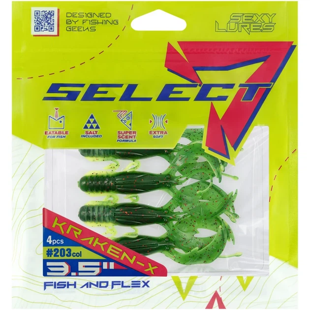 Силікон Select Kraken-X SE 3.5" #203 (4 шт/уп) - зображення 2