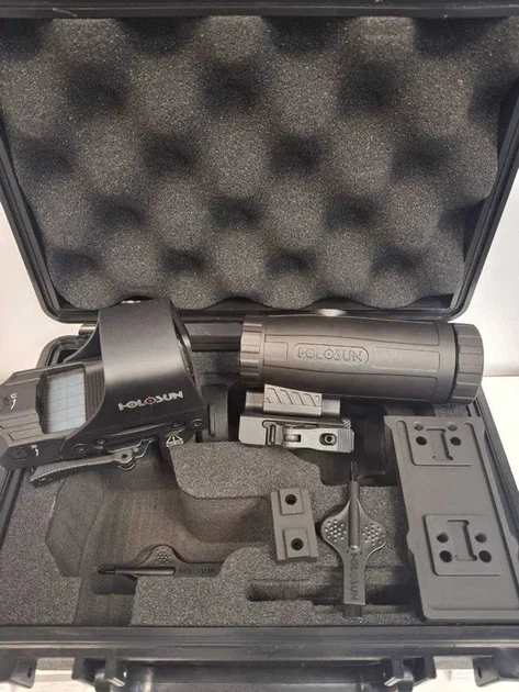 Набір коліматорний приціл HOLOSUN HE510C-GR та збільшувач HM3X (Combo Set) - изображение 5