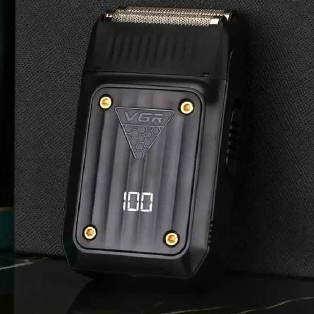 Мини-бритва VGR V-363 аккумуляторная машинка с USB зарядкой черная лезвия из нержавеющей стали для бритья - Фото 6 Мини-бритва VGR V-363 аккумуляторная машинка с USB зарядкой черная лезвия из нержавеющей стали для бритья - изображение 6