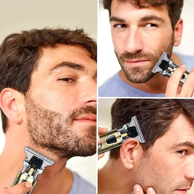 Триммер для бороды и волос WS-T99 мощность 5 Вт аккумуляторный USB 1200 мАч 3 насадки нержавеющая сталь - изображение 7