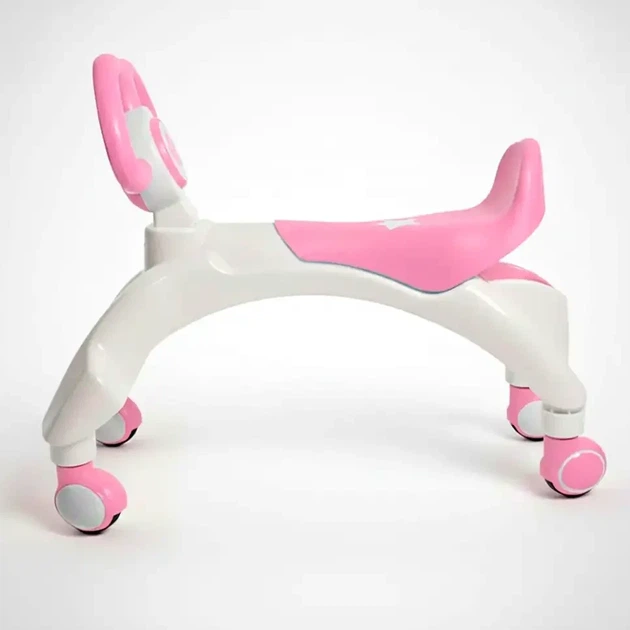 Ходунки-беговел 4 колеса для детей от 9 месяцев до 3 лет розовые BABY WALKER - Фото 4 Ходунки-беговел 4 колеса для детей от 9 месяцев до 3 лет розовые BABY WALKER - изображение 4