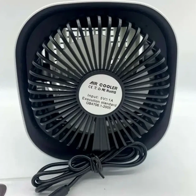 Портативный мини-кондиционер 3 Вт 16.6х14.5х15.2 см USB 5V увлажнение охлаждение M201 белый - Фото 9 Портативный мини-кондиционер 3 Вт 16.6х14.5х15.2 см USB 5V увлажнение охлаждение M201 белый - изображение 9