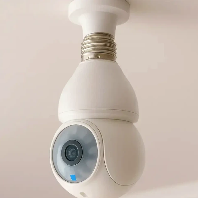 Панорамная IP камера 360 градусов с Wi-Fi и ночным видением E27 белая для видеонаблюдения D1 - Фото 8 Панорамная IP камера 360 градусов с Wi-Fi и ночным видением E27 белая для видеонаблюдения D1 - изображение 8