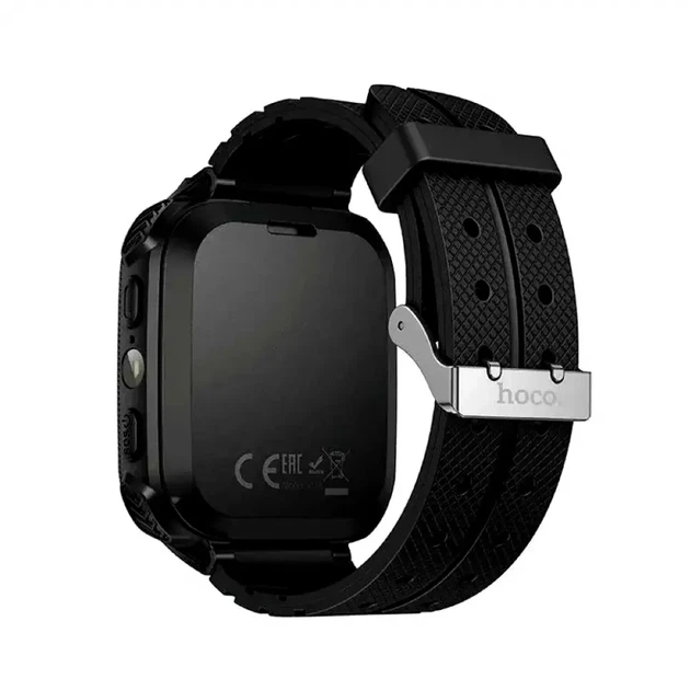 Детские смарт часы для детей с SIM картой и LBS HOCO Y105 Черный - зображення 4