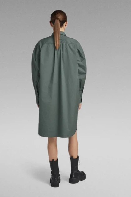 Жіноче зелене плаття Long G-Star RAW S D23600, D308 - зображення 2