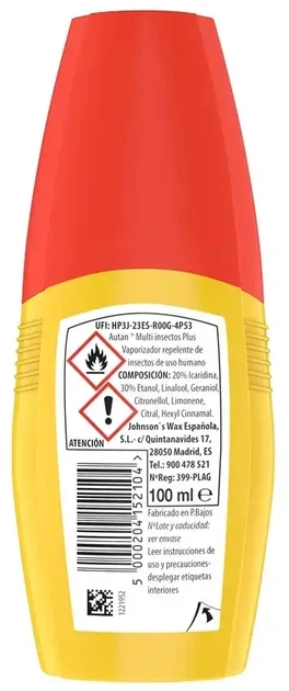 Spray od komarów Autan Repellent Spray 100 ml (5000204152104) - obraz 2