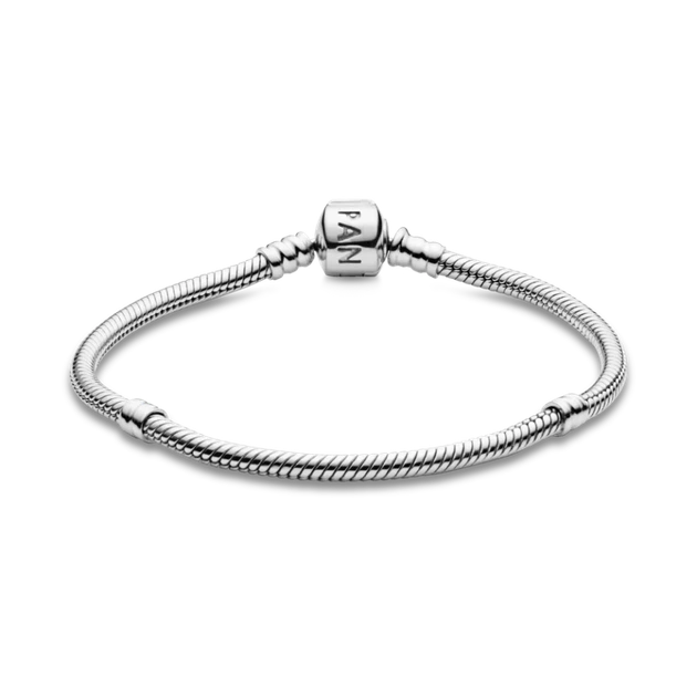 Серебряный браслет-змейка Pandora Moments Серебряный браслет Пандора змейка базовый 590702HV 16 18 - Фото 4 Серебряный браслет-змейка Pandora Moments Серебряный браслет Пандора змейка базовый 590702HV 16 18 - изображение 4