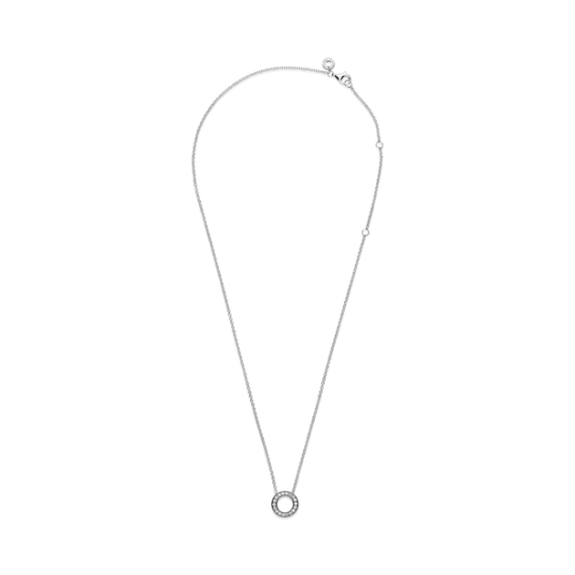 Серебряное колье Pandora с паве серебряное ожерелье Пандора Круг Паве 397436CZ - Фото 6 Серебряное колье Pandora с паве серебряное ожерелье Пандора Круг Паве 397436CZ - изображение 6