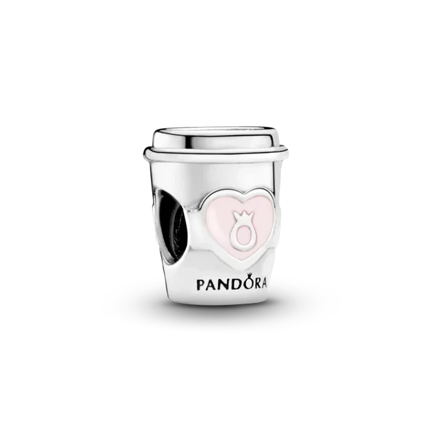 Срібний шарм Pandora «Кава з собою» Срібна намистина Пандора Стаканчик кави Take a break Coffee 797185EN160 - зображення 3