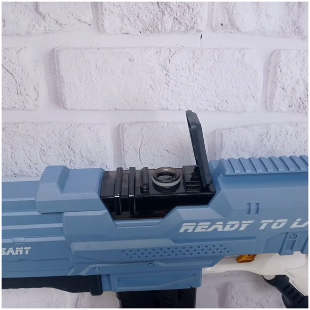Электрический водяной пистолет Combat Water Gun для детей и взрослых с дальностью стрельбы 8-9 метров голубой - Фото 7 Электрический водяной пистолет Combat Water Gun для детей и взрослых с дальностью стрельбы 8-9 метров голубой - зображення 7