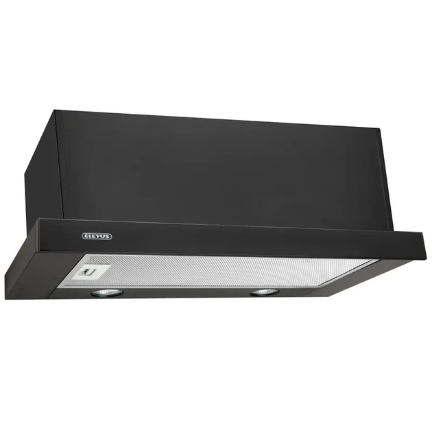 Витяжка кухонна ELEYUS Storm G 1200 LED SMD 60 BL 226Вт, 1200 м³/год, телескопічна, чорна (витяжка ELEYUS, телескопічна) - изображение 3