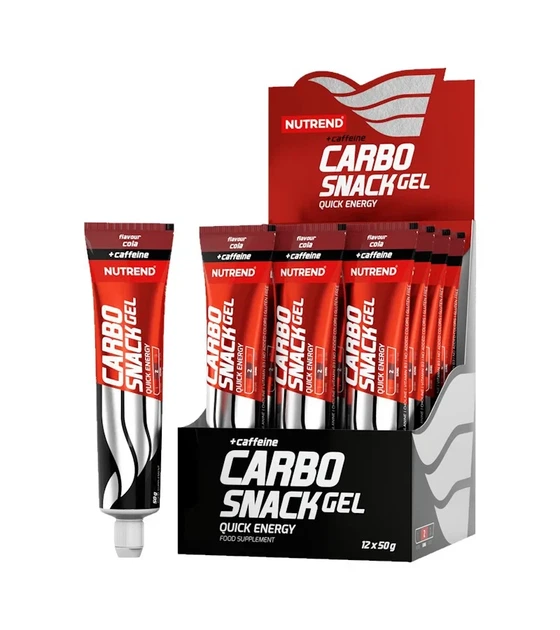 Енергетичний гель із кофеїном у тюбику Carbo Snack with caffeine Nutrend Кола 50 г - Фото 4 Енергетичний гель із кофеїном у тюбику Carbo Snack with caffeine Nutrend Кола 50 г - зображення 4