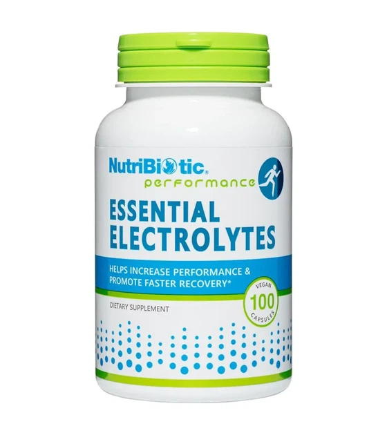 Незамінні електроліти Essential Electrolytes NutriBiotic 30 вегетаріанських капсул - Фото 5 Незамінні електроліти Essential Electrolytes NutriBiotic 30 вегетаріанських капсул - зображення 5