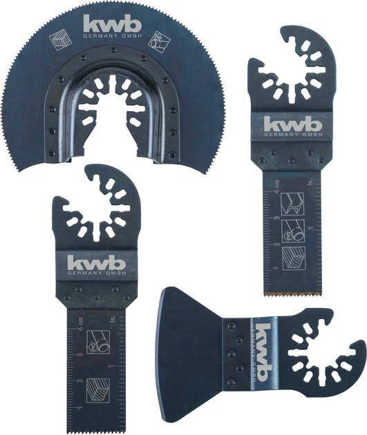 Zestaw akcesoriów i brzeszczotów do multitoola Einhell KWB 4 szt (49708800) (4009317088004) - obraz 2