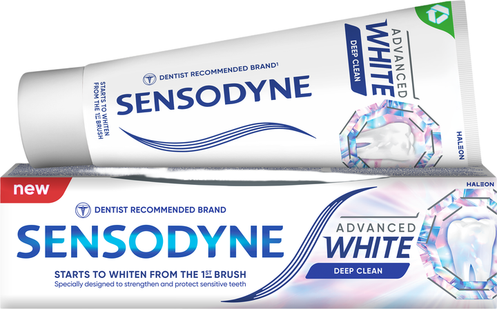 Зубна паста Sensodyne Вдосконалене Вибілювання. Глибоке Очищення 75 мл