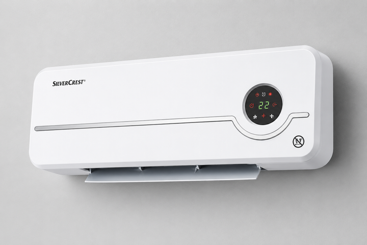 Настенный тепловентилятор SILVERCREST SKWH 2000 A2 2000 Вт PTC дисплей пульт ДУ - изображение 3