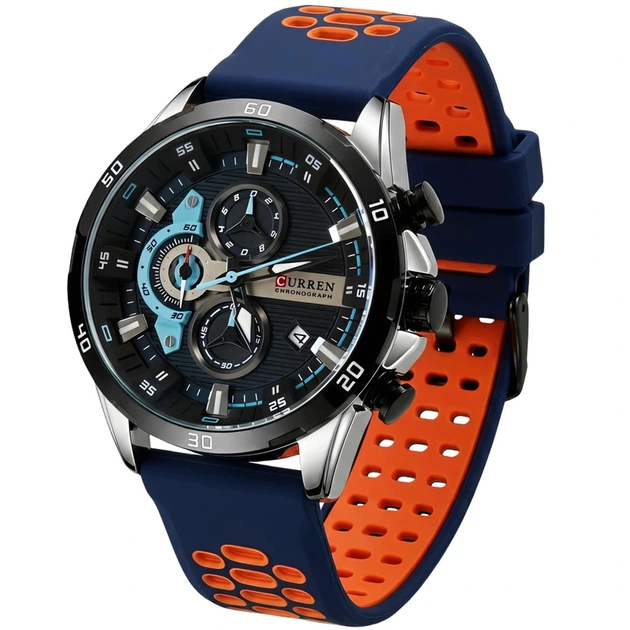 Чоловічий годинник Curren Roberto Lava Blue - зображення 2