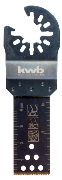 Brzeszczot wgłębny bimetalowy do multitoola Einhell KWB BIM 22 x 48 mm (49709252) (4009317092520) - obraz 2