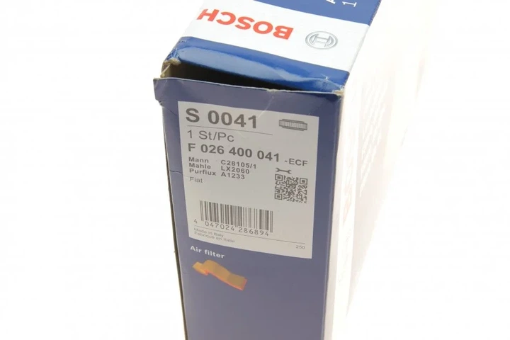Повітряний фільтр BOSCH F 026400041 55184943 - зображення 5